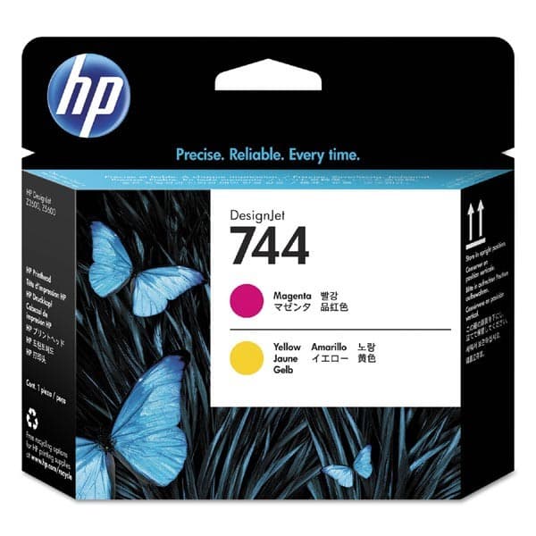 Cap de printare original HP 744 Magenta & Yellow (F9J87A)