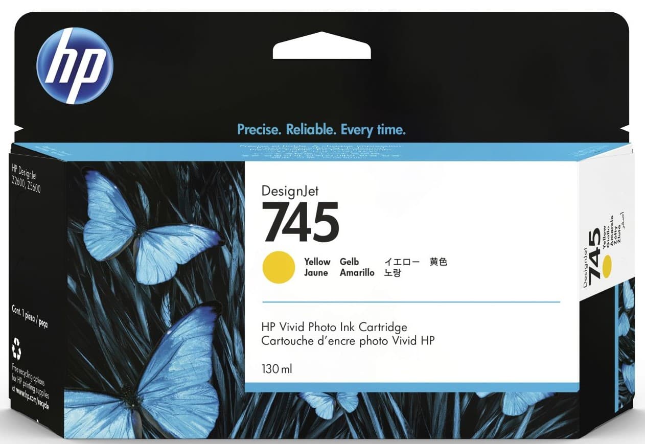 Cartus de cerneala original HP 745 Yellow (F9J96A)