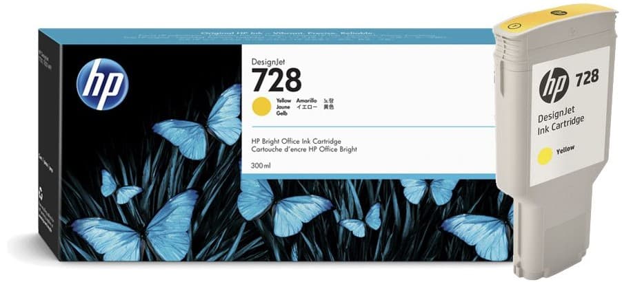 Cartus de cerneala original HP 728 Yellow (F9K15A)