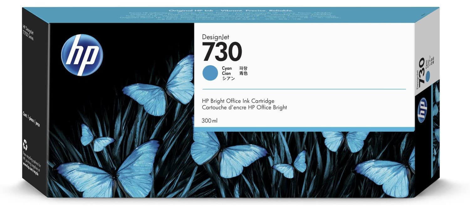 Cartus de cerneala original HP 730 Cyan (P2V68A)