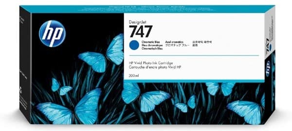 Cartus de cerneala original HP 747 Chromatic Blue (P2V85A)
