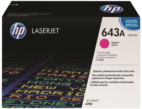 Cartus de toner (10K) HP 643A Magenta (Q5953A)