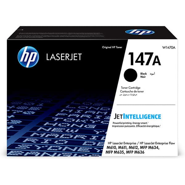 Cartus de toner (10.5K) HP 147A Black (W1470A)