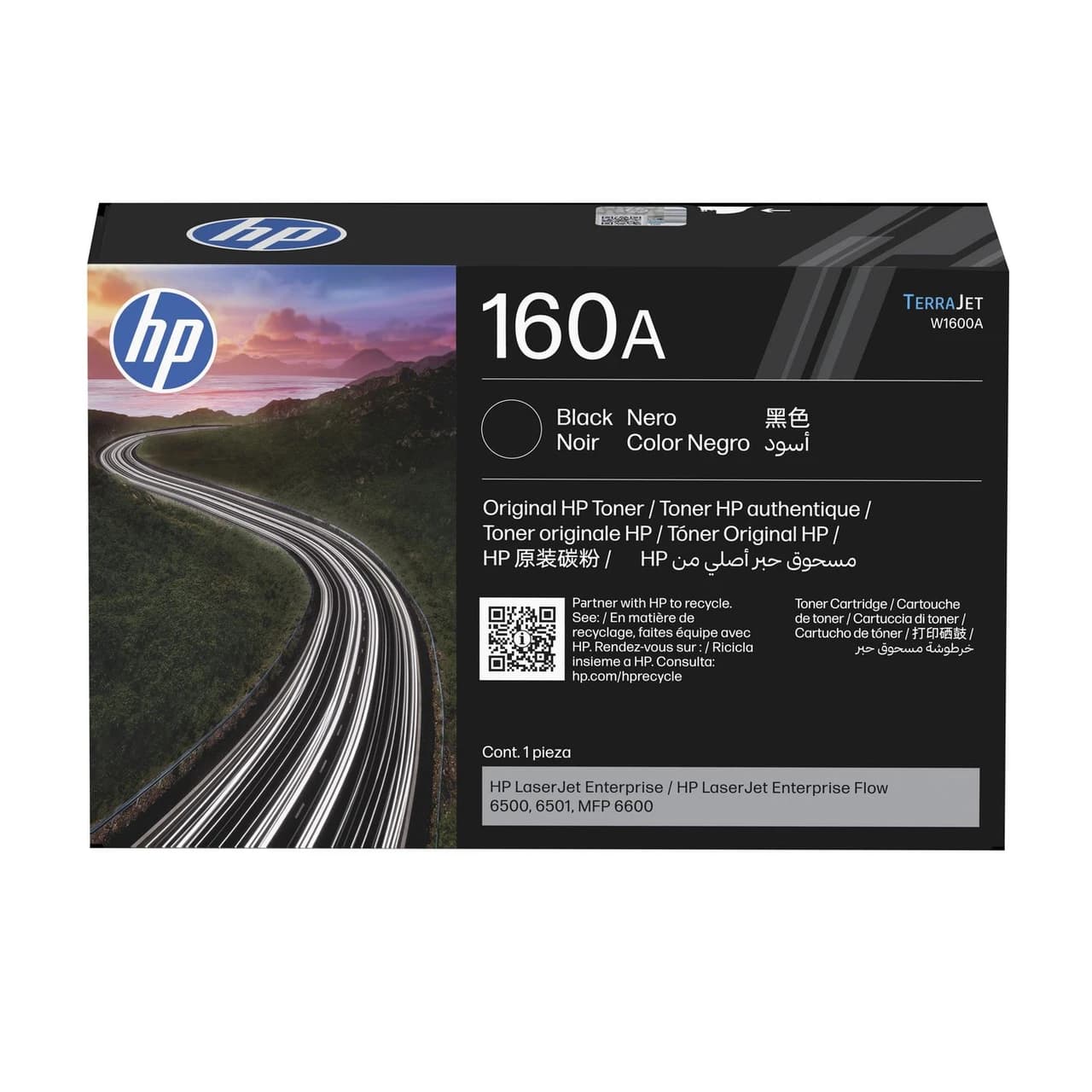 Cartus de toner (10.5K) HP 160A Black (W1600A)