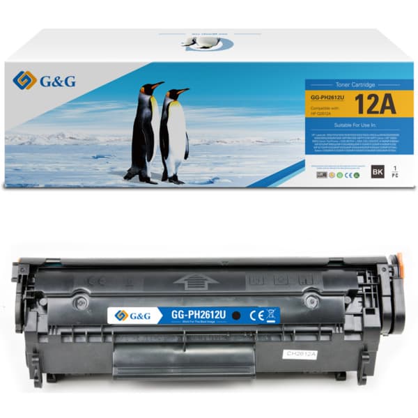 Toner Premium G&G (2K) HP 12A Black (Q2612A)