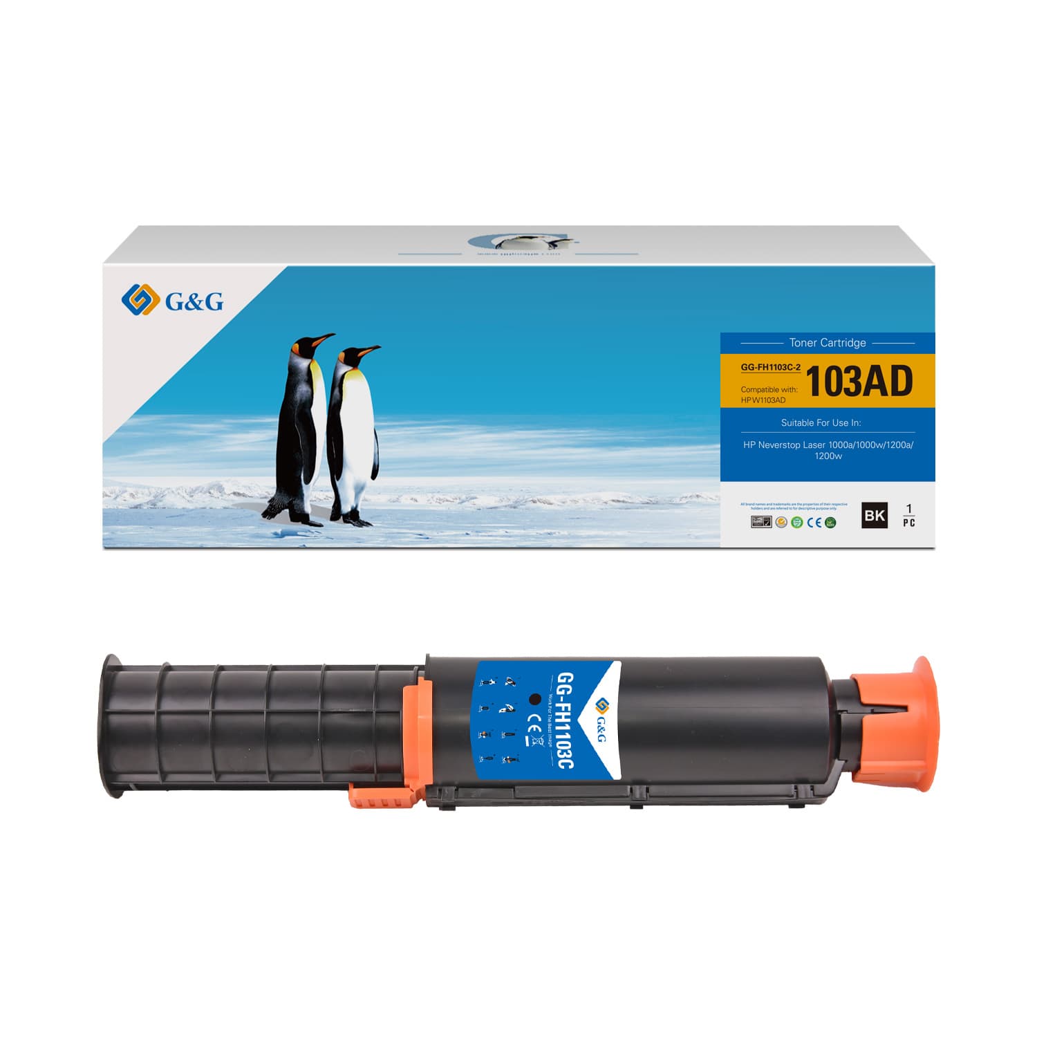 Toner Premium G&G (2.5K) HP 103A Black (W1103A)