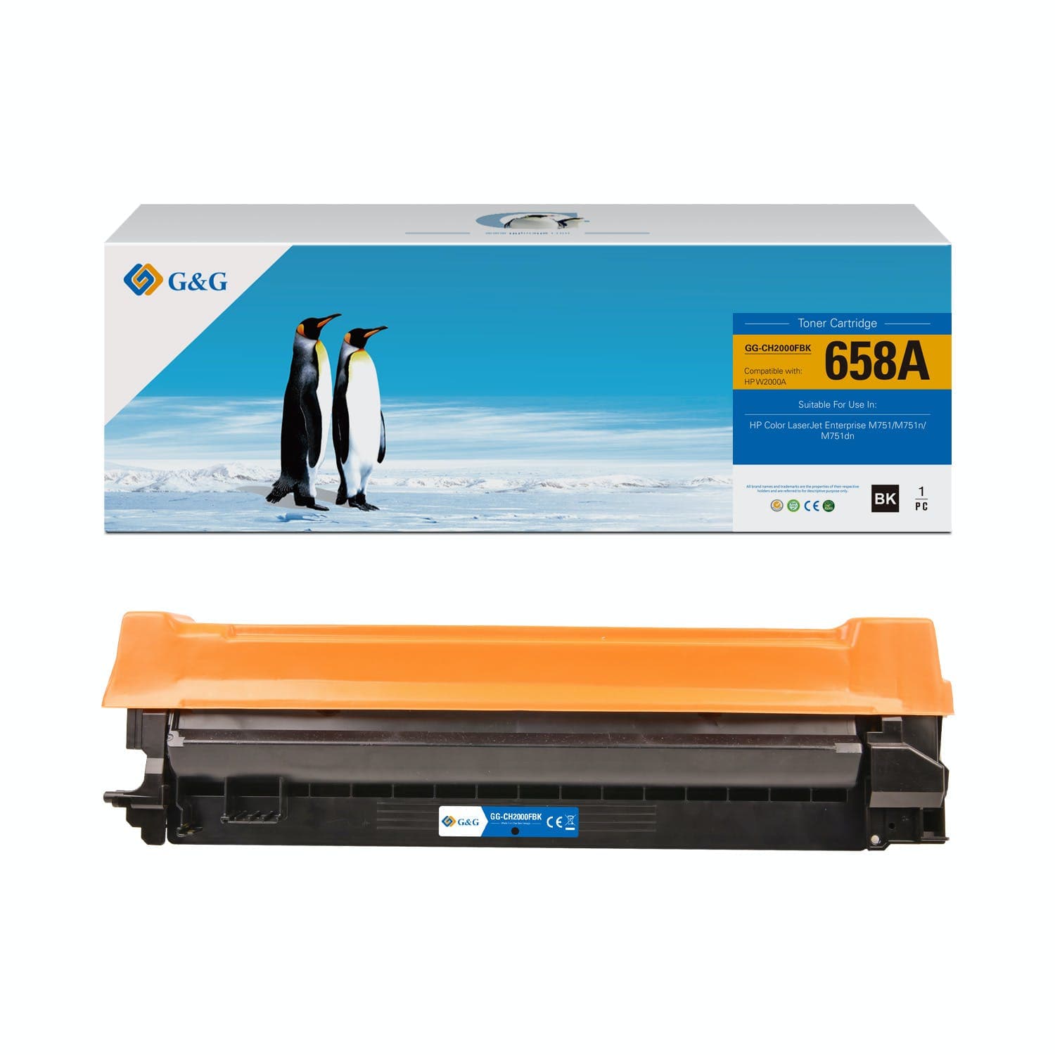 Toner Premium G&G (7K) HP 658A Black (W2000A)