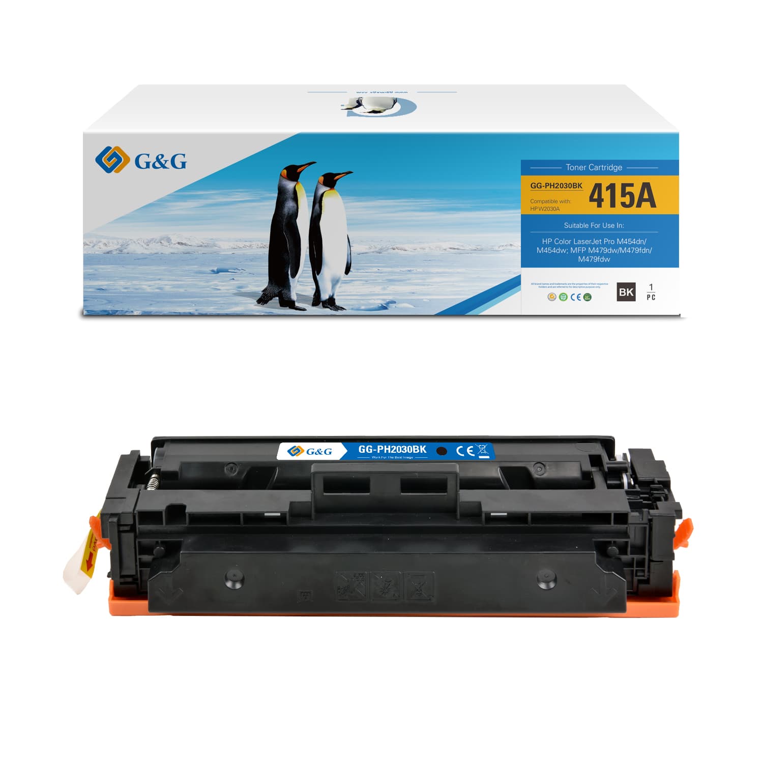 Toner Premium G&G (2.4K) HP 415A Black (W2030A)
