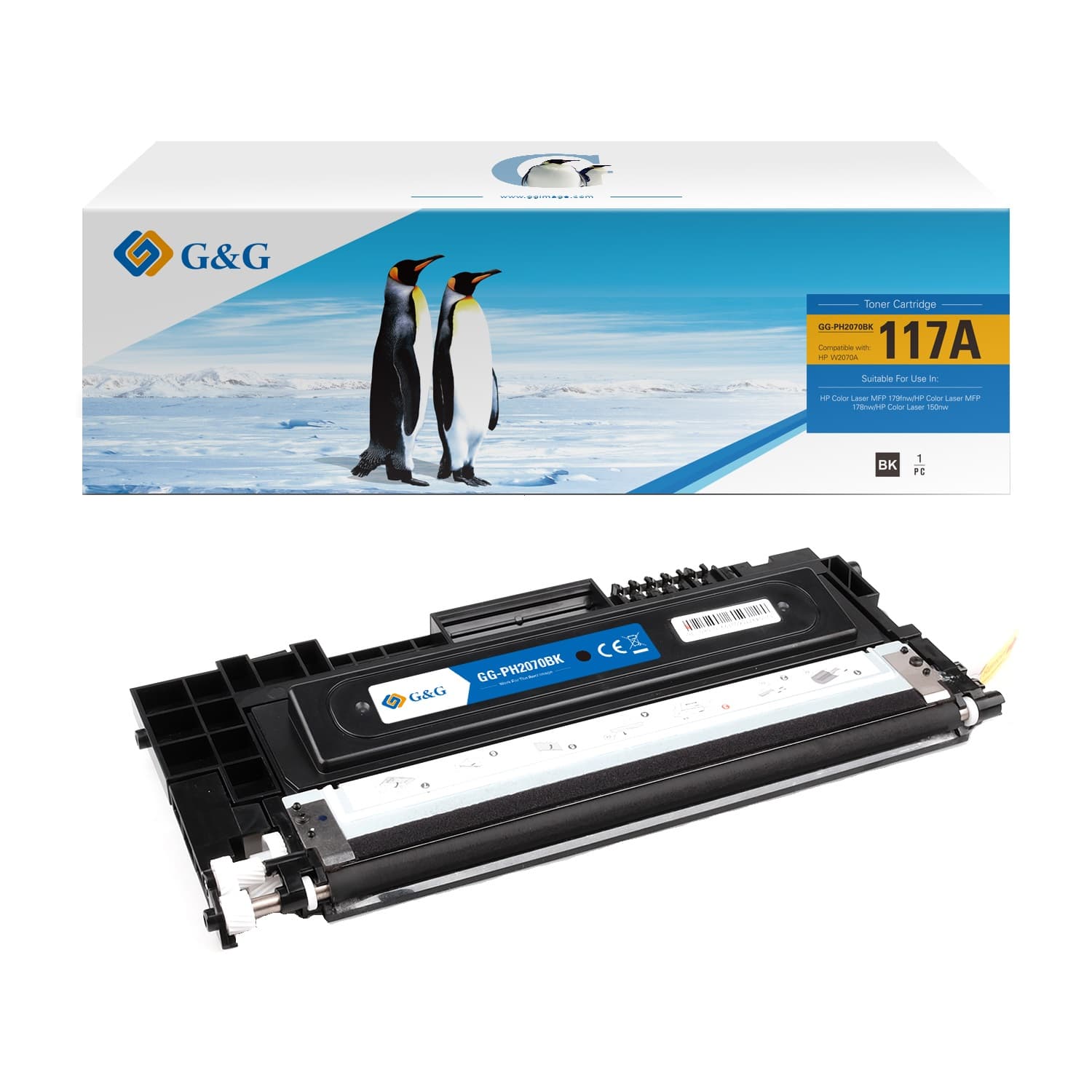Toner Premium G&G (1K) HP 117A Black (W2070A)