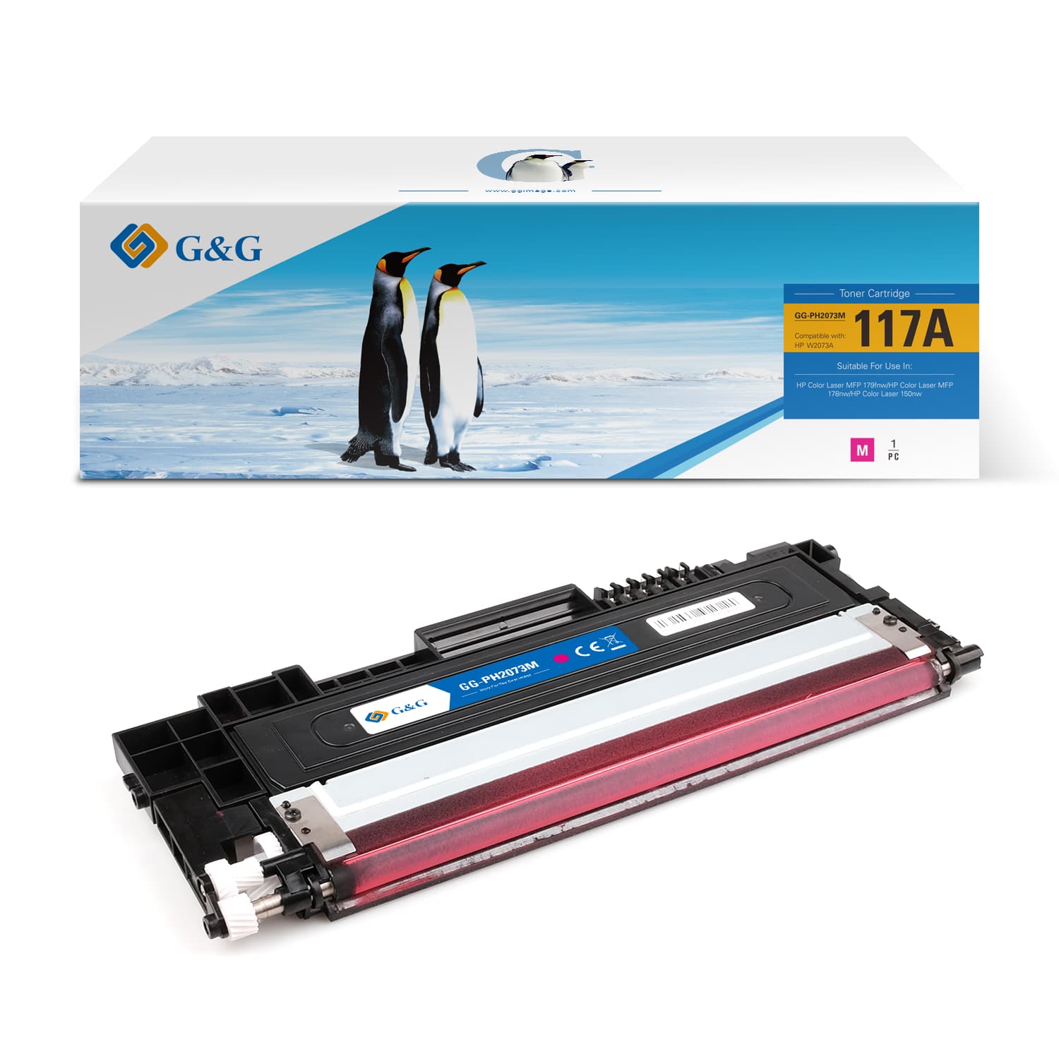 Toner Premium G&G (0.7K) HP 117A Magenta (W2073A)