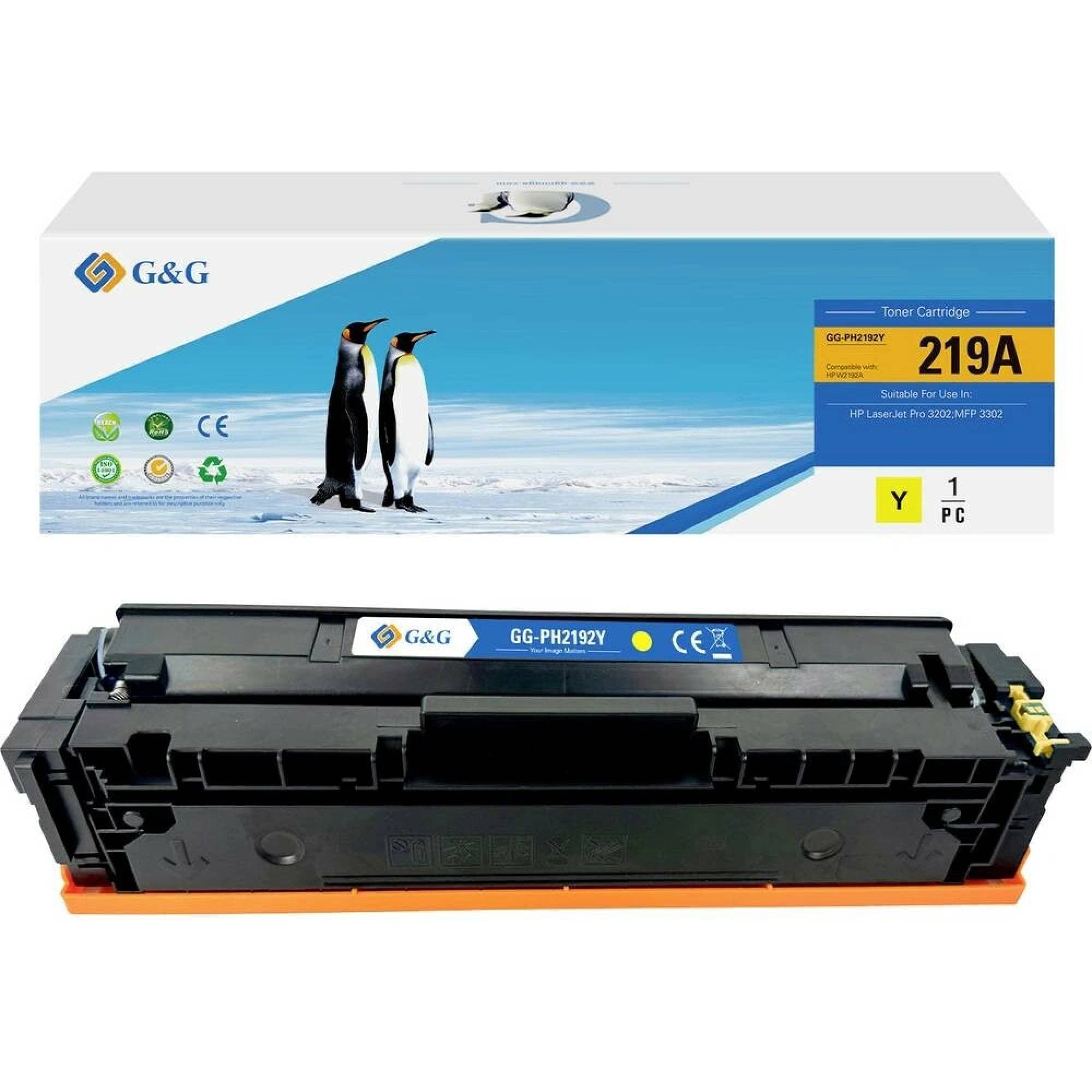 Toner Premium G&G (1.2K) HP 219A Yellow (W2192A)