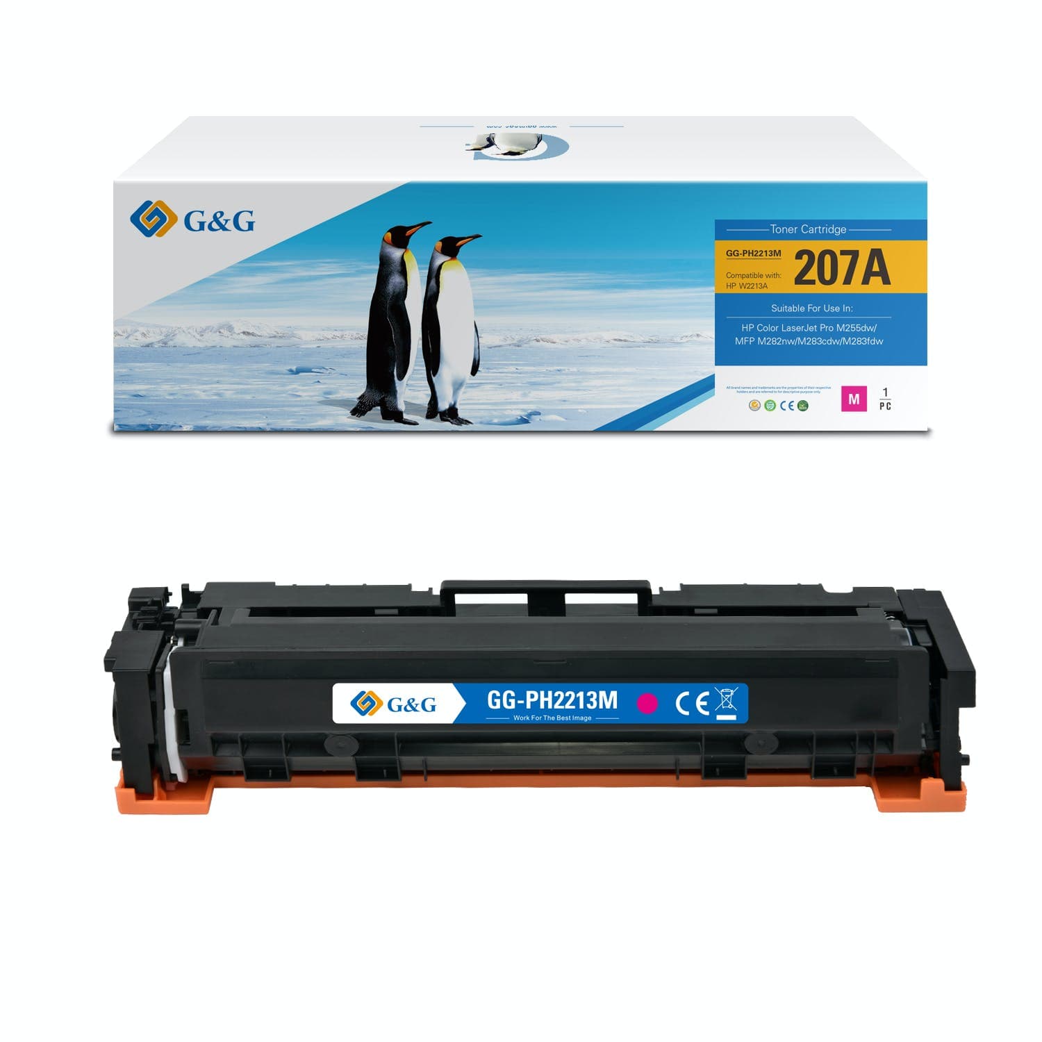 Toner Premium G&G (1.25K) HP 207A Magenta (W2213A)