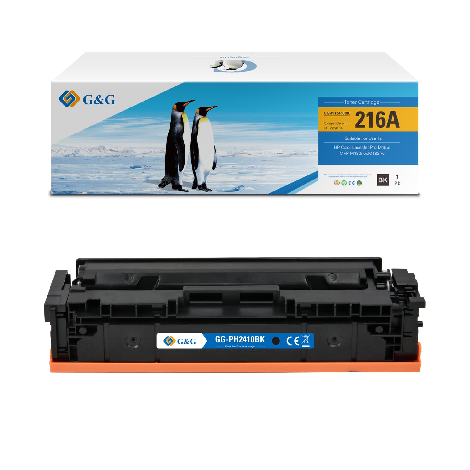 Toner Premium G&G fara chip (1.05K) HP 216A Black (W2410A)