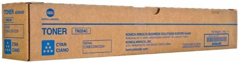 Cartus de toner (26K) Konica Minolta TN324C Cyan (A8DA450, TN-324C)