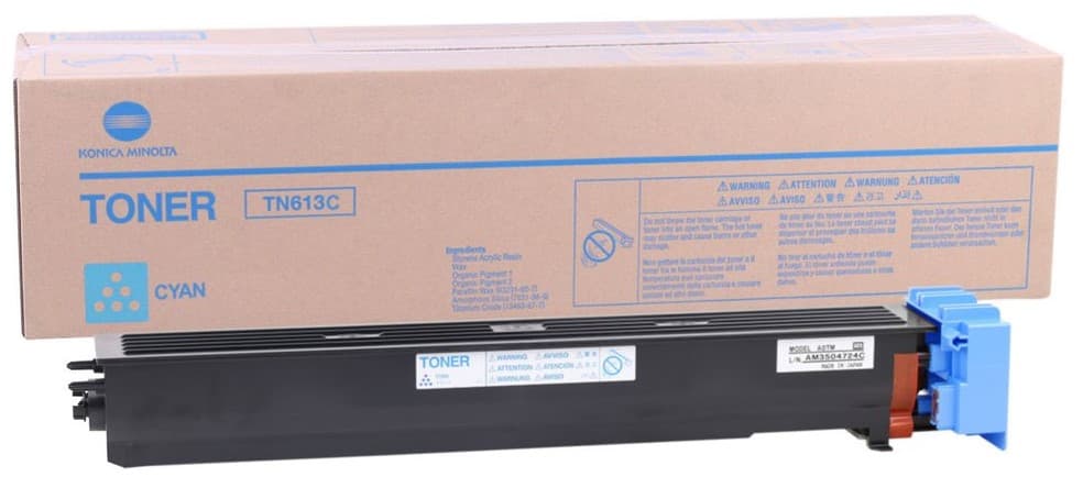 Cartus de toner (30K) Konica Minolta TN613C Cyan (A0TM450, TN-613C)