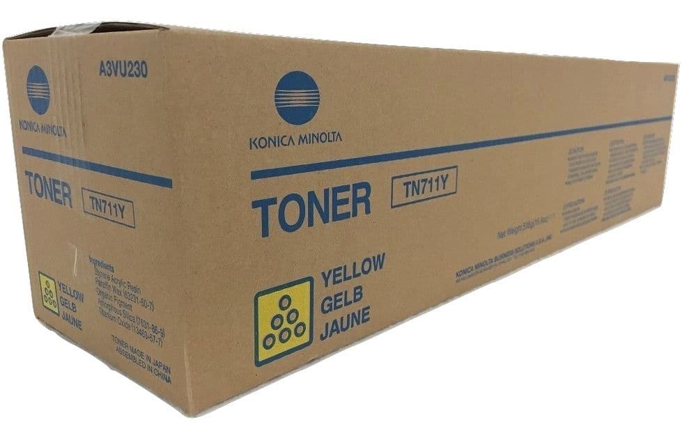 Cartus de toner (31.5K) Konica Minolta TN711Y Yellow (A3VU250, TN-711Y)