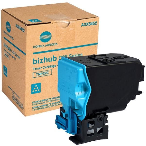 Cartus de toner (6K) Konica Minolta TNP22C Cyan (A0X5452, TNP-22C)