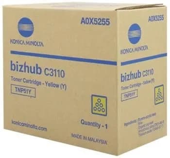 Cartus de toner (5K) Konica Minolta TNP51Y Yellow (A0X5255, TNP-51Y)