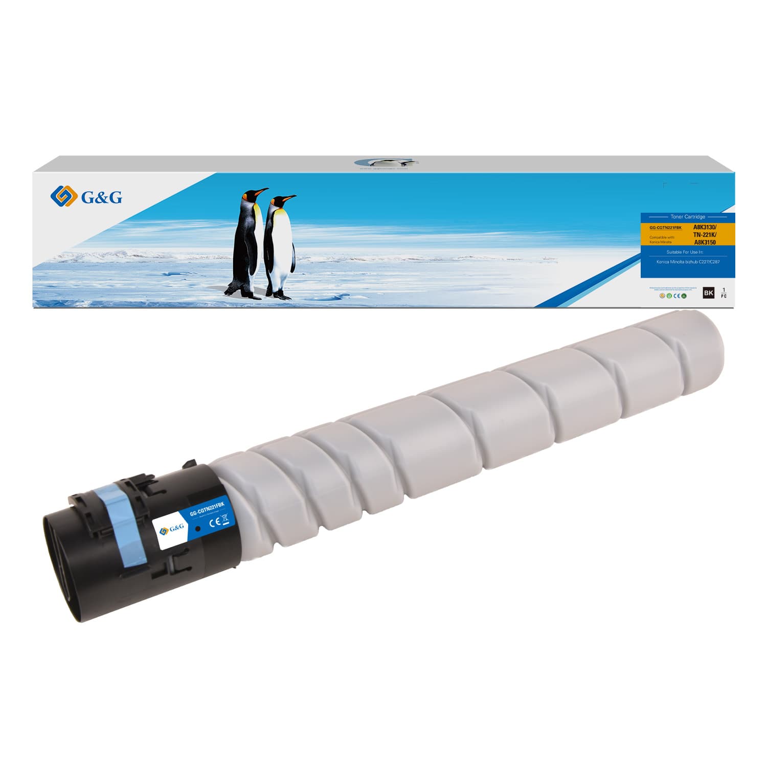 Toner Premium G&G (24K) Konica Minolta TN221K Black (A8K3150, TN-221K)