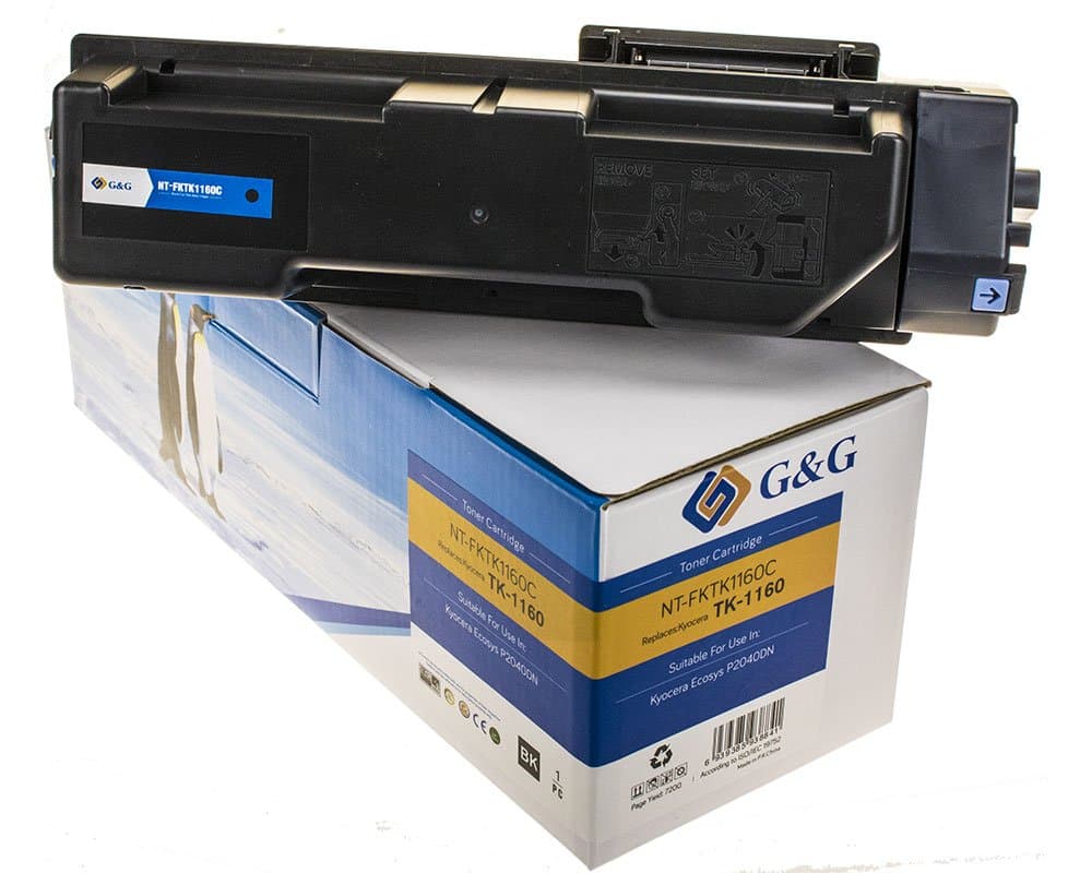 Toner Premium G&G (7.2K) Kyocera TK-1160 Black (TK1160, 1T02RY0NL0)