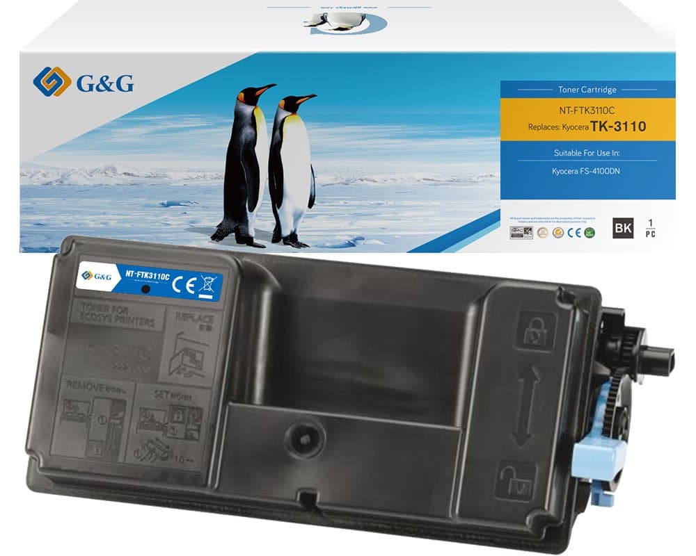 Toner Premium G&G (15.5K) Kyocera TK-3110 Black (TK3110, 1T02MT0NLV)