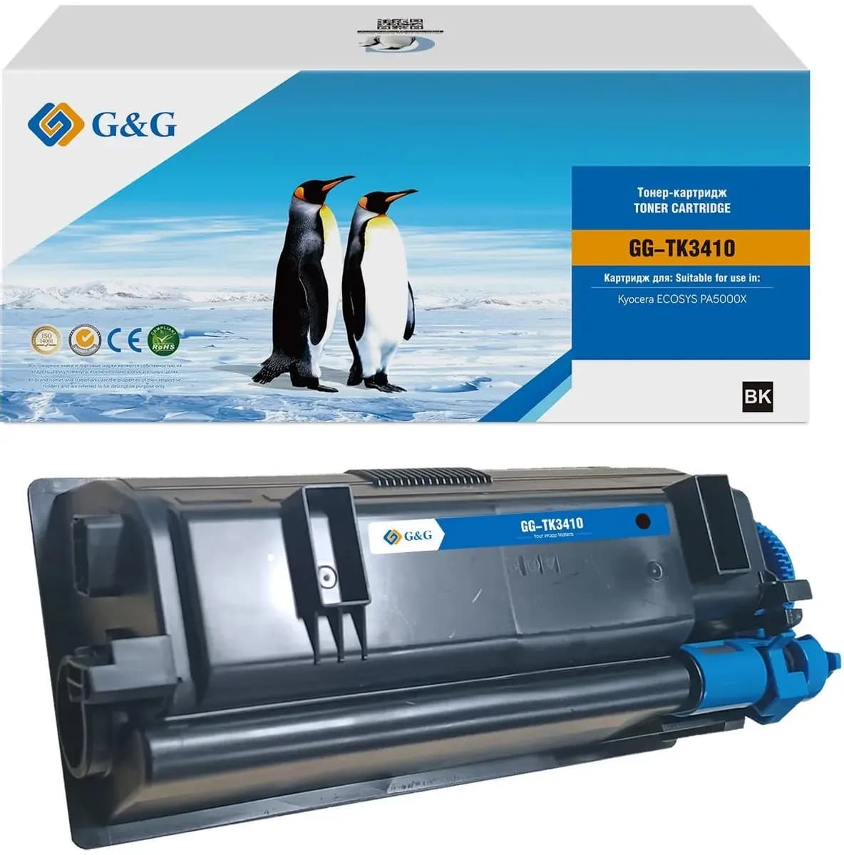 Toner Premium G&G (15.5K) Kyocera TK-3410 Black (TK3410, 1T0C0X0NL0)