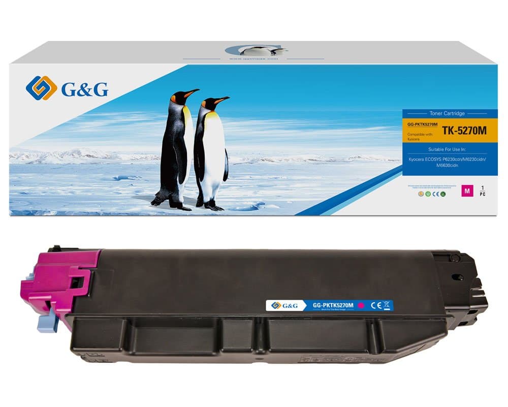 Toner Premium G&G (6K) Kyocera TK-5270M Magenta (TK5270M, 1T02TVBNL0)
