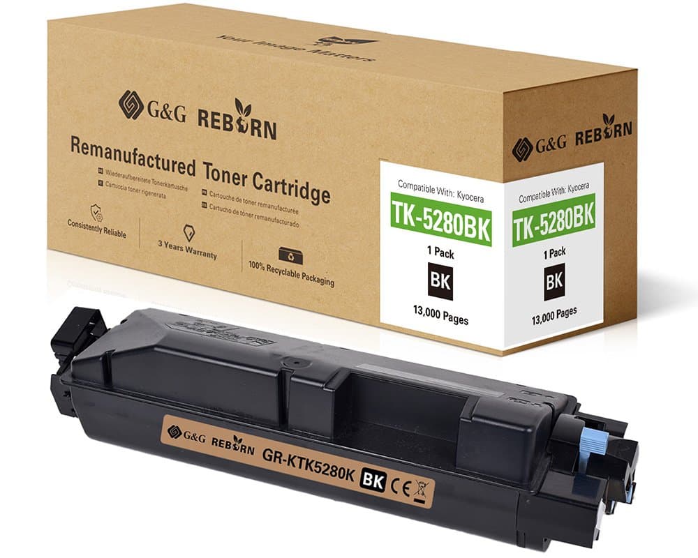 Toner Premium G&G (13K) Kyocera TK-5280K Black (TK5280K, 1T02TW0NL0)