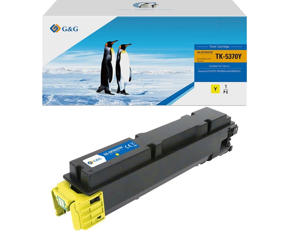 Toner Premium G&G (5K) Kyocera TK-5370Y Yellow (TK5370Y, 1T02YJANL0)