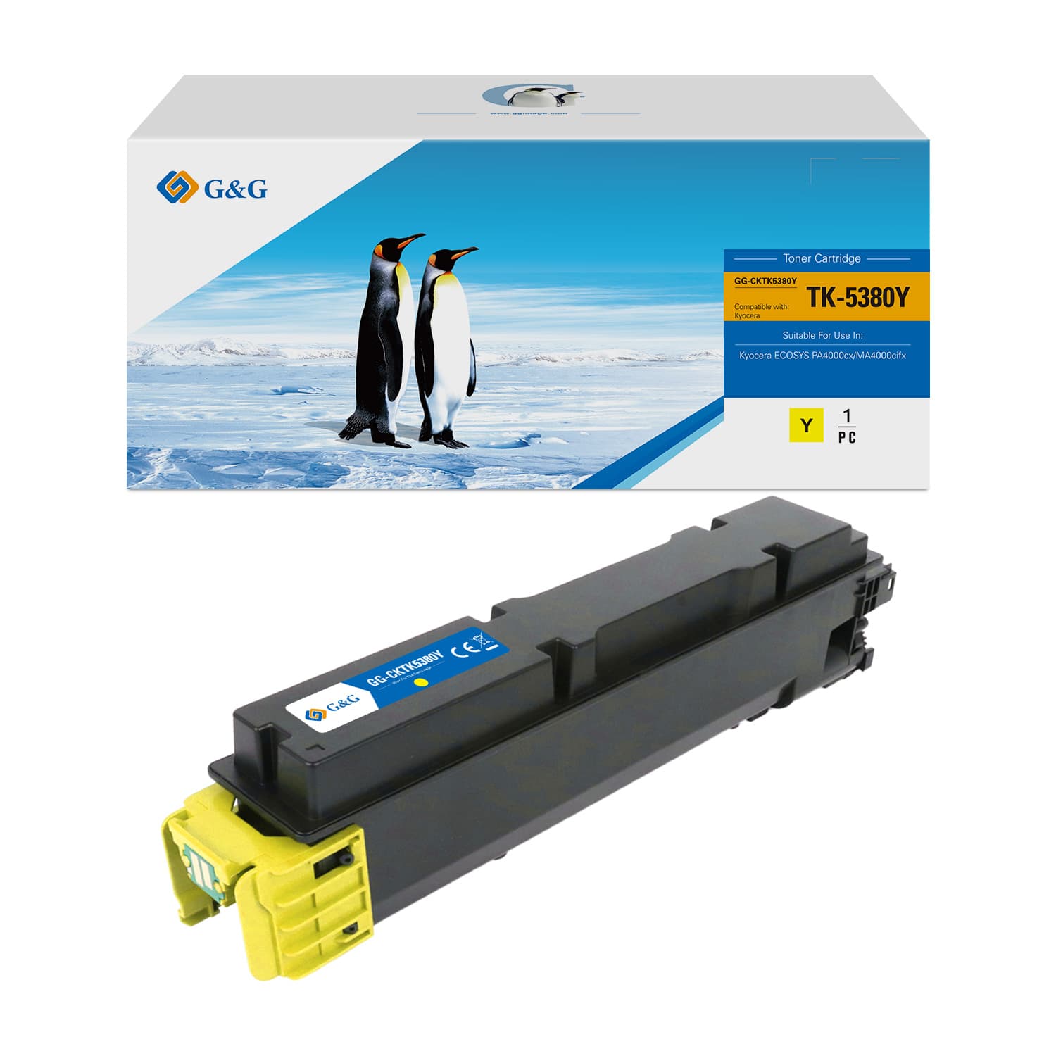 Toner Premium G&G (10K) Kyocera TK-5380Y Yellow (TK5380Y, 1T02Z0ANL0)
