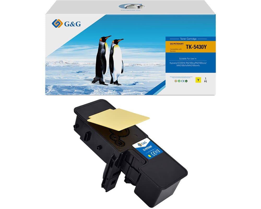 Toner Premium G&G (1.25K) Kyocera TK-5430Y Yellow (TK5430Y, 1T0C0AANL1)
