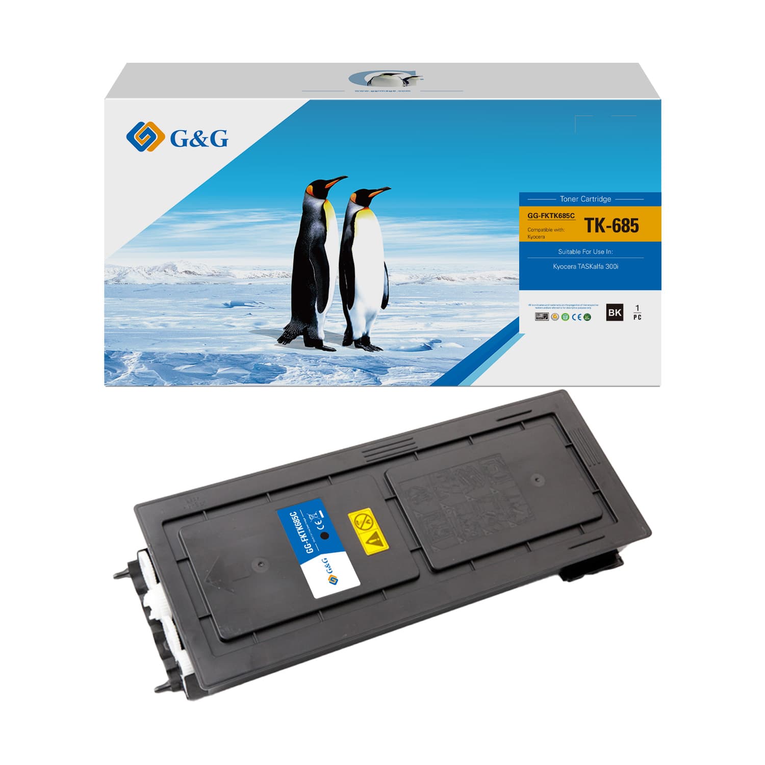 Toner Premium G&G (20K) Kyocera TK-685 Black (TK685, 1T02K50NL0)