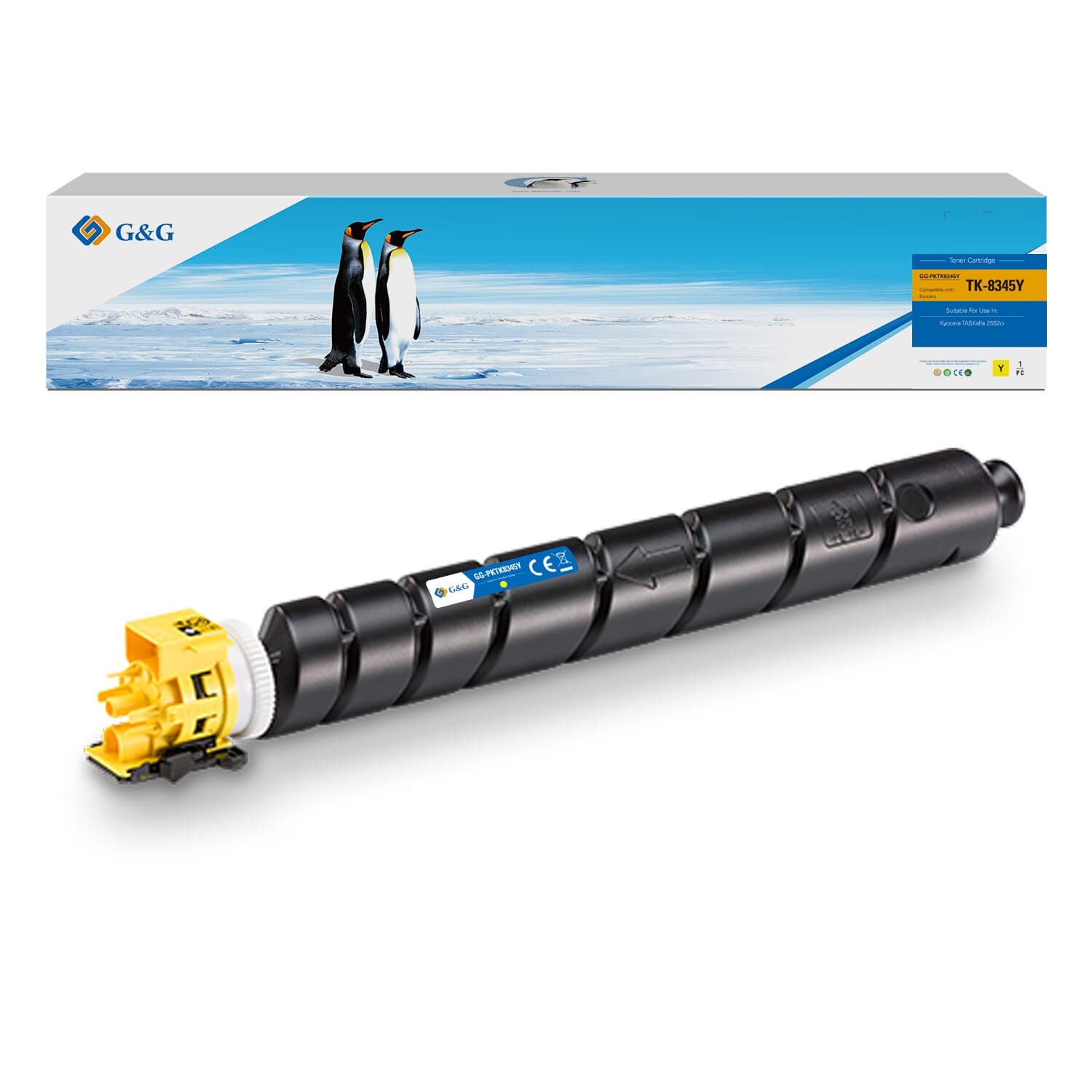 Toner Premium G&G (12K) Kyocera TK-8345Y Yellow (TK8345Y, 1T02L7ANL0)
