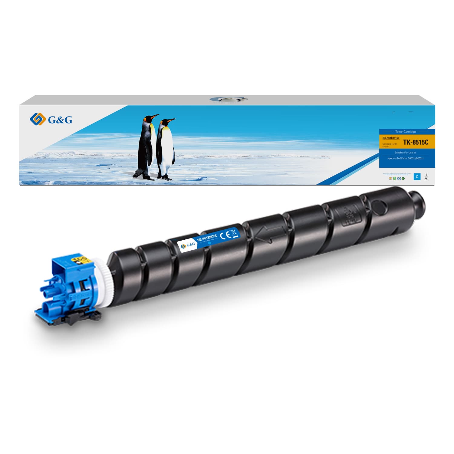 Toner Premium G&G (20K) Kyocera TK-8515C Cyan (TK8515C, 1T02NDCNL0)