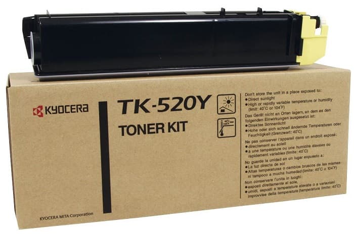 Cartus de toner (4K) Kyocera TK-520Y Yellow (TK520Y, 1T02HJAEU0)