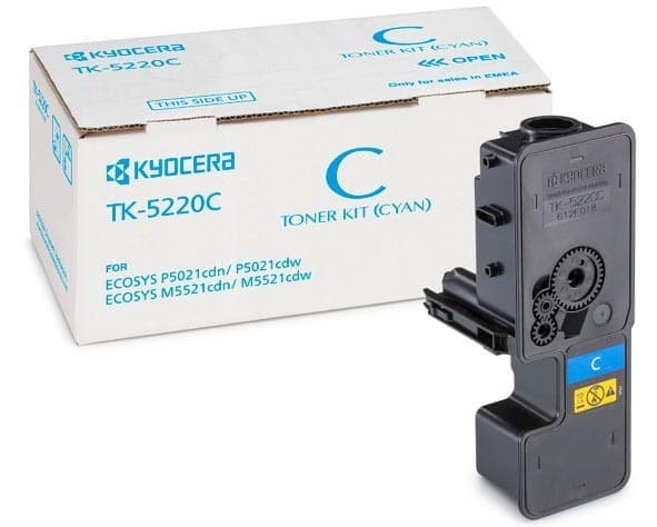 Cartus de toner (1.2K) Kyocera TK-5220C Cyan (TK5220C, 1T02R9CNL1)