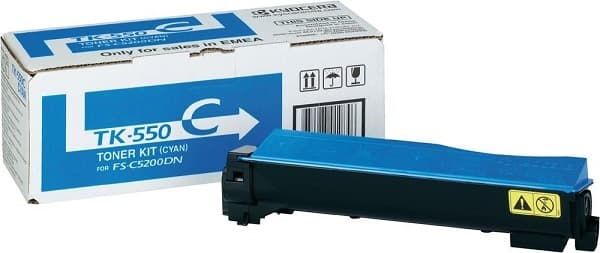 Cartus de toner (6K) Kyocera TK-550C Cyan (TK550C, 1T02HMCEU0)