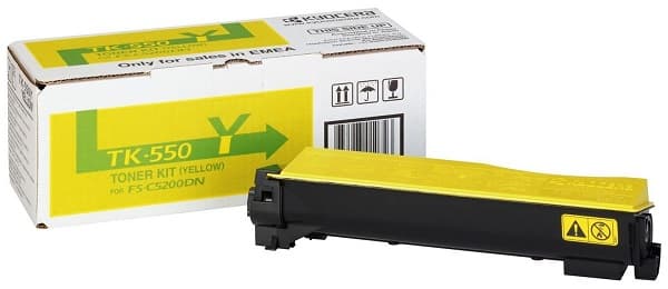 Cartus de toner (6K) Kyocera TK-550Y Yellow (TK550Y, 1T02HMAEU0)