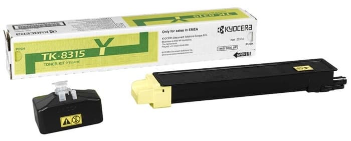Cartus de toner (6K) Kyocera TK-8315Y Yellow (TK8315Y, 1T02MVANL0)