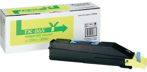 Cartus de toner (12K) Kyocera TK-865Y Yellow (TK865Y, 1T02JZAEU0)