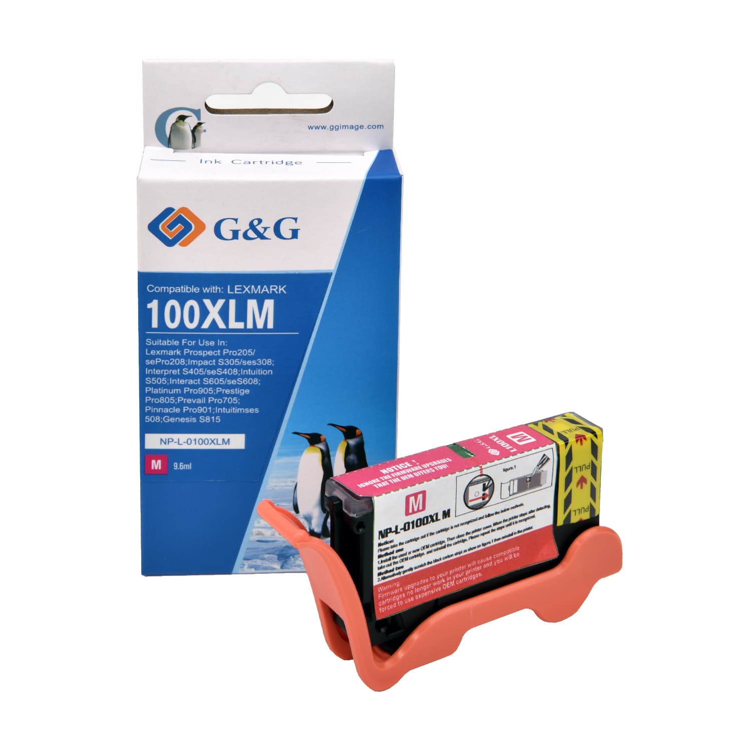 Cartus Premium G&G Lexmark 100XL Magenta (14N1070E)