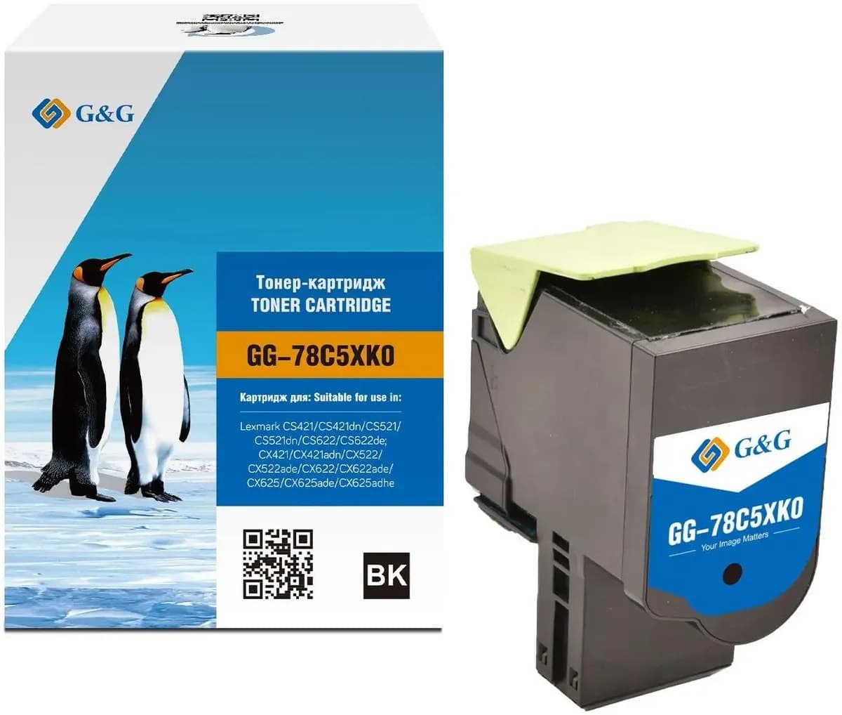 Toner Premium G&G (8.5K) Lexmark 78C2XK0 Black
