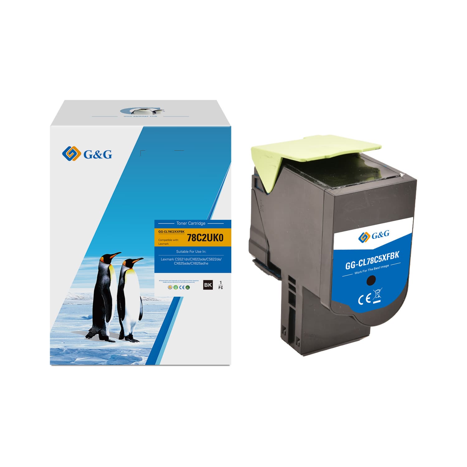 Toner Premium G&G (10.5K) Lexmark 78C2UK0 Black