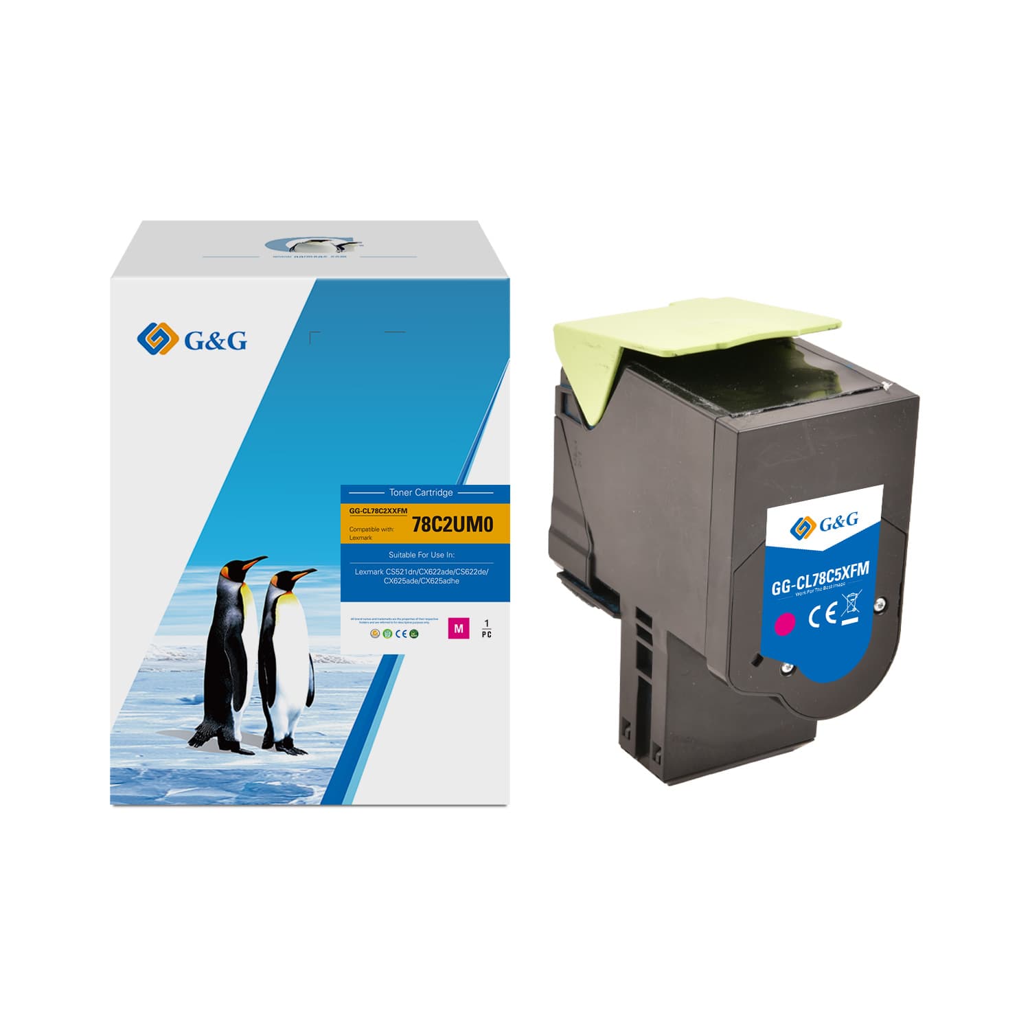 Toner Premium G&G (7K) Lexmark 78C2UM0 Magenta