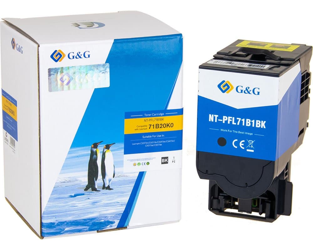 Toner Premium G&G (3K) Lexmark 71B20K0 Black