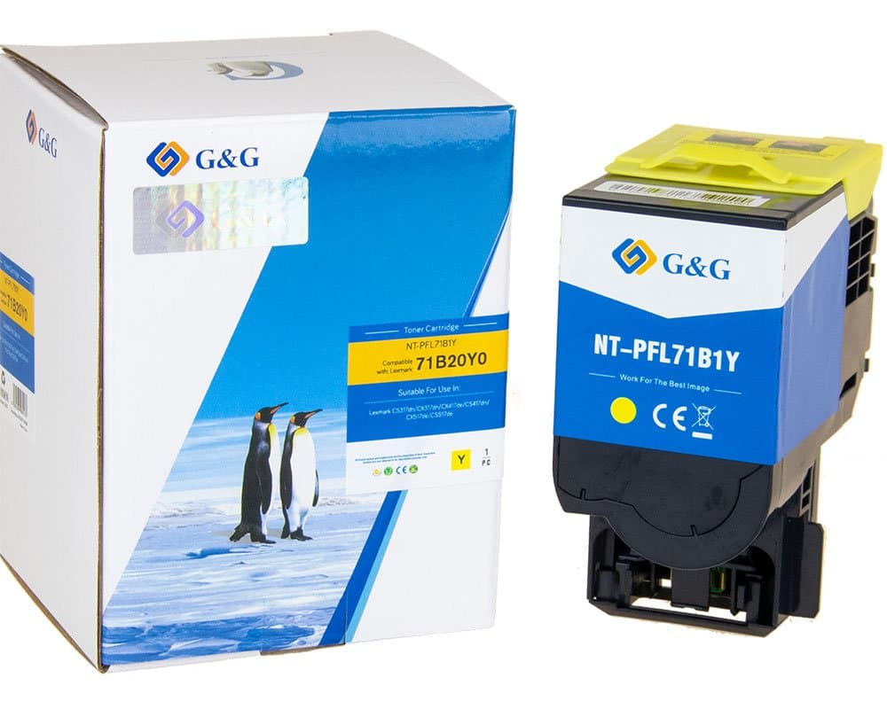 Toner Premium G&G (2.3K) Lexmark 71B20Y0 Yellow