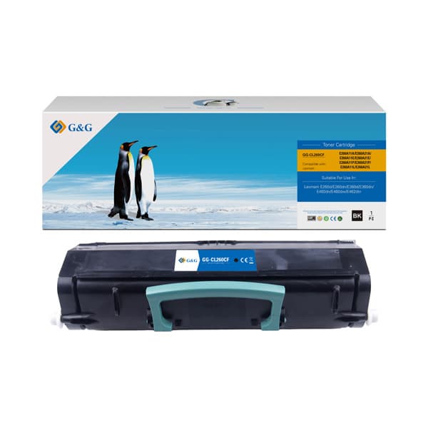 Toner Premium G&G (3.5K) Lexmark E260A11E Black