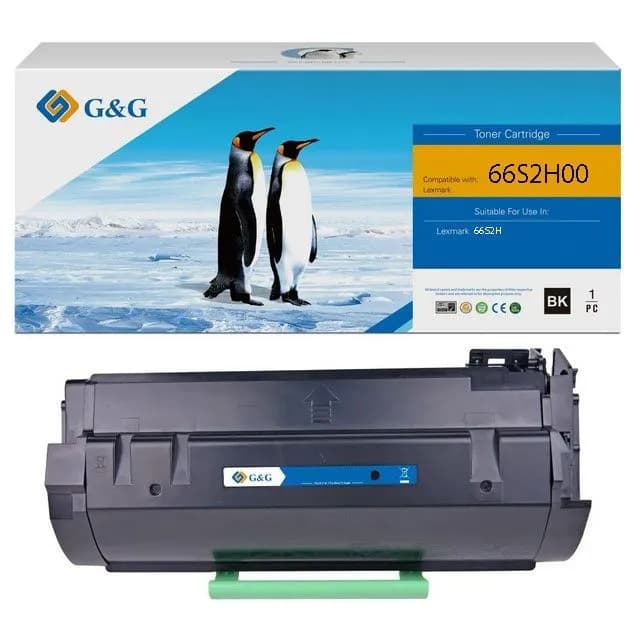 Toner Premium G&G Lexmark 66S2X00 (31.000 pagini) MS631, MS632, MX632