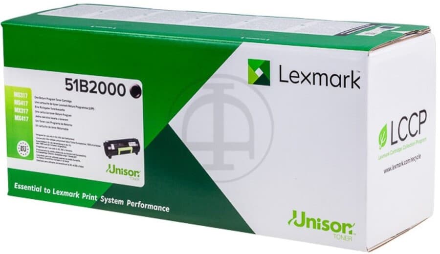 Cartus de toner (2.5K) Lexmark 51B2000 Black Return Program