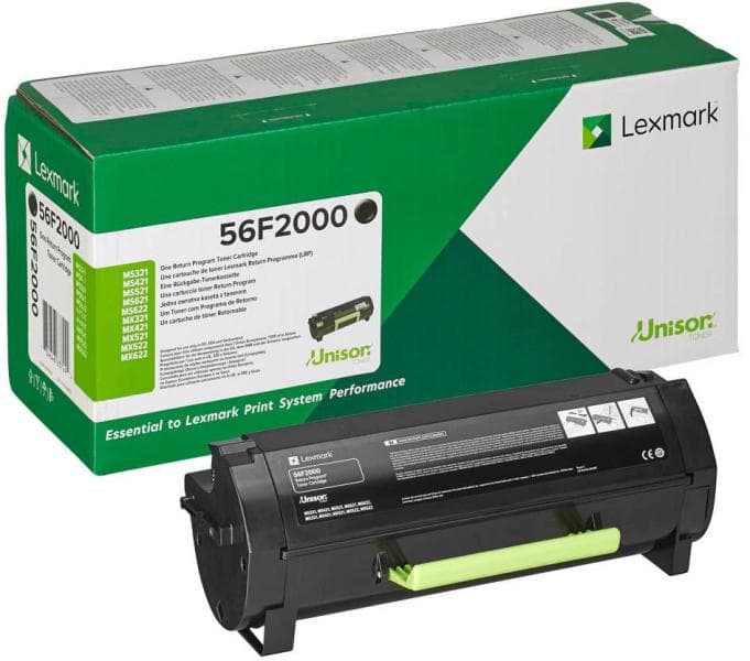Cartus de toner (6K) Lexmark 56F2000 Black Return Program
